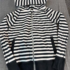 lululemon athletica Black and White Striped Jacket